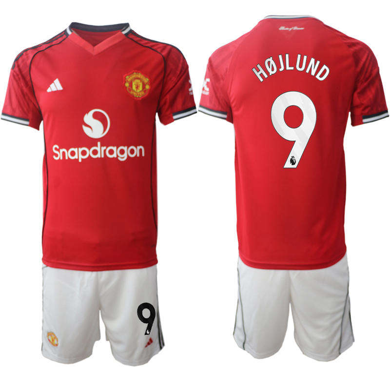 Men 2025-2026 Club Manchester United home Red 9 Soccer Jerseys